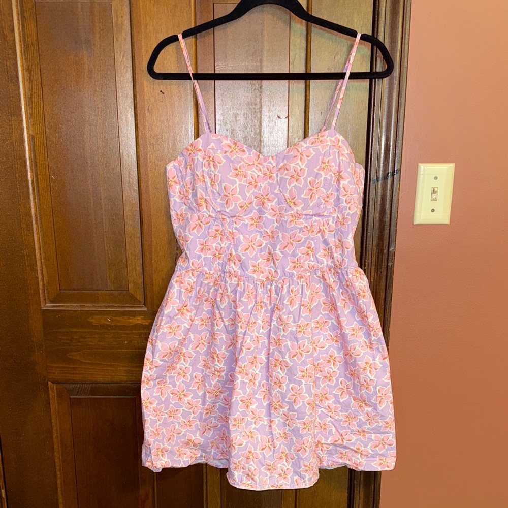No Boundaries Pink and Lavender Floral Dress